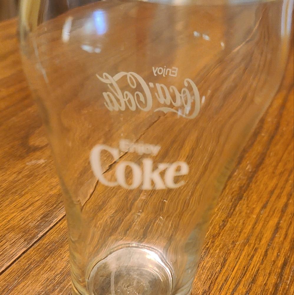 VINTAGE Coca-Cola Drinking Glasses 6.5oz Clear Lot Of 6